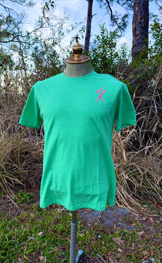 Sea foam and Pink Shirt