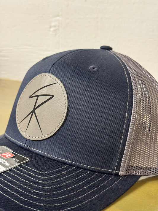 Navy Blue & Grey Hat